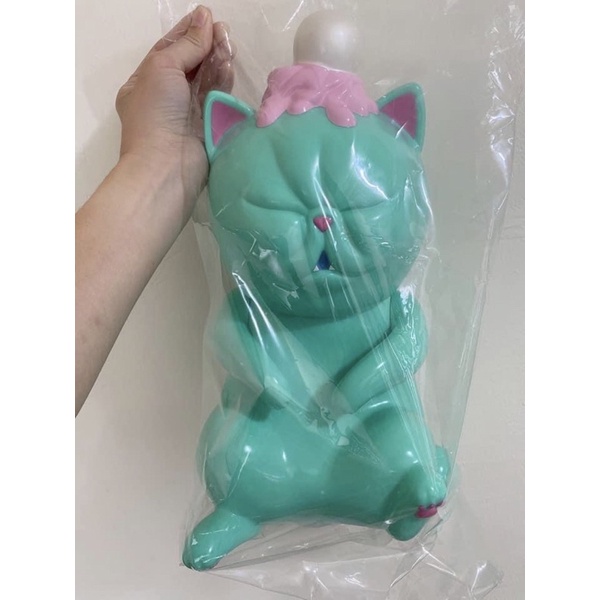 「全新現貨」UNBOX refreshment toys 蛋糕貓 撲滿貓 存錢筒 日本設計師 綠色