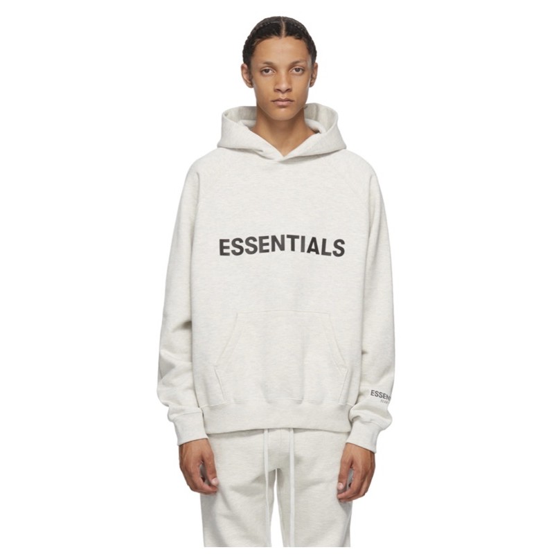 FOG ESSENTIALS 20FW oatmeal hoodie XS號 白灰 燕麥色 帽T