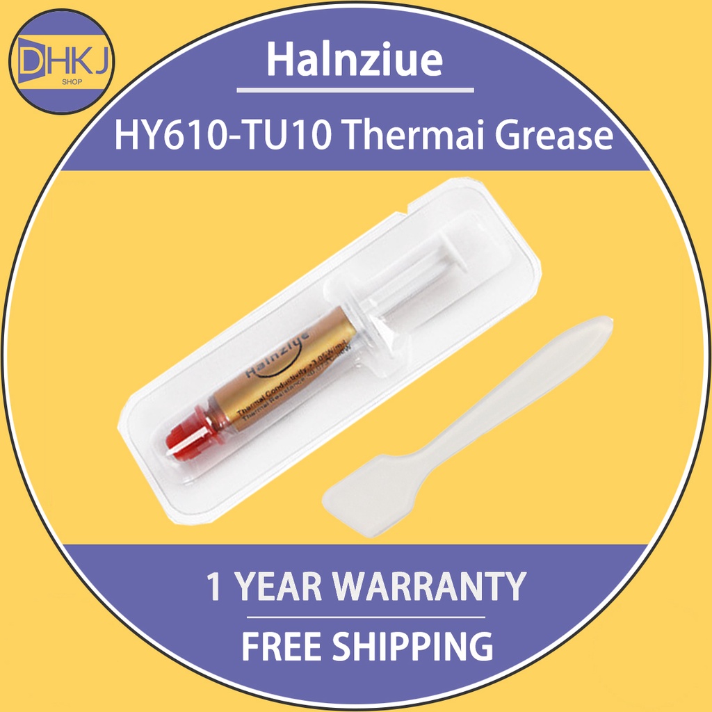 導熱膏 Halnziue HY610-TU10 Thermai Grease 用於 CPU/GPU 芯片組冷卻 CPU