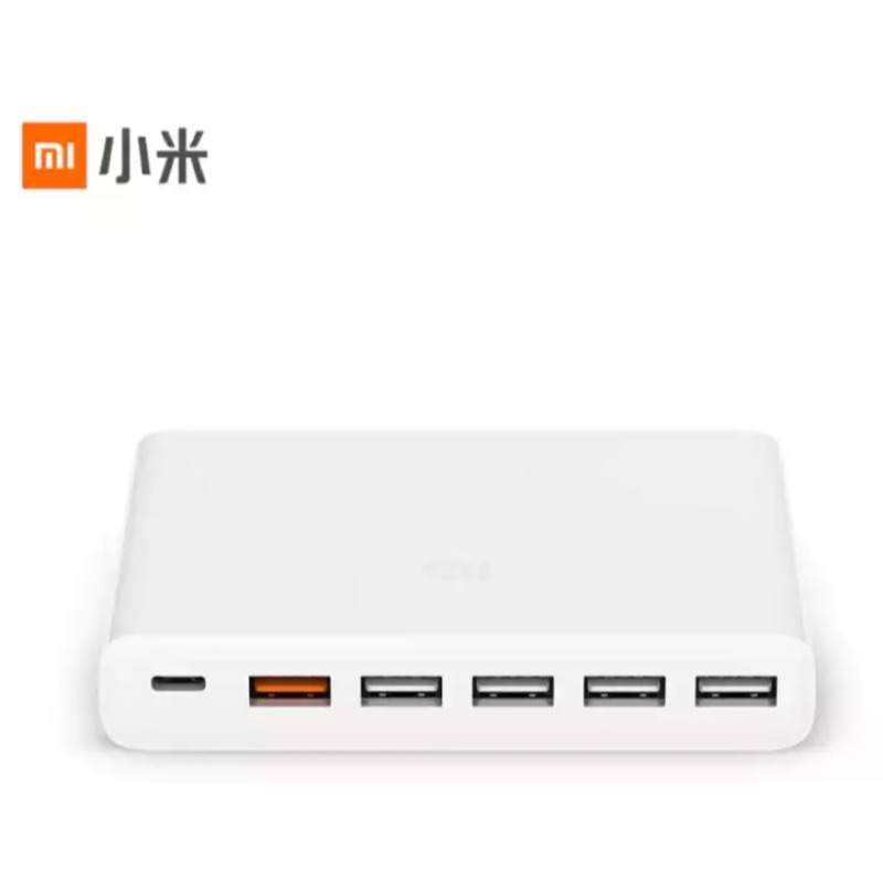 現貨 小米USB充電器60W快充版 六口輸出 QC3.0快充協議 usb-c type c 適用蘋果安卓手機