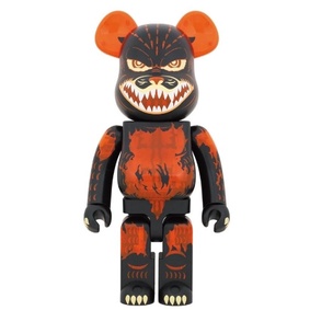 bearbrick be@rbrick 1000% 火焰哥吉拉 透明