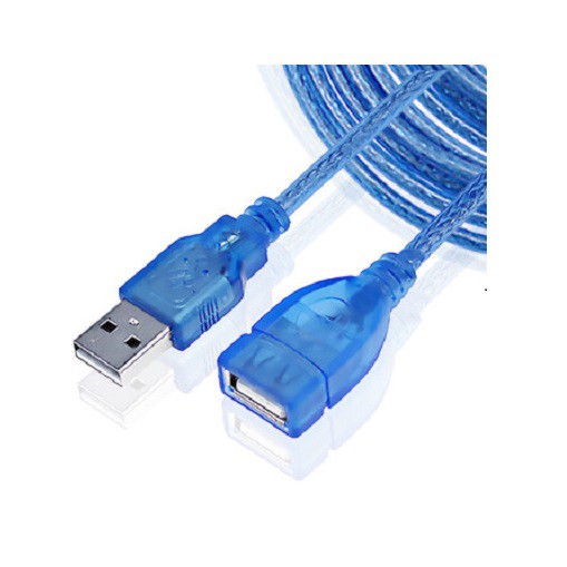 USB2.0 A公對A母透明藍訊號線 3m-CB1672/CB2202