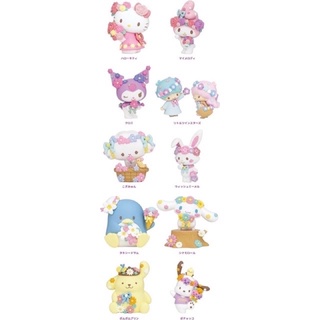 2022 三麗鷗 快樂賞 花 一番賞 大耳狗 布丁狗 許願兔 雙子星 公仔 布丁狗 hello kitty 小麥粉精靈