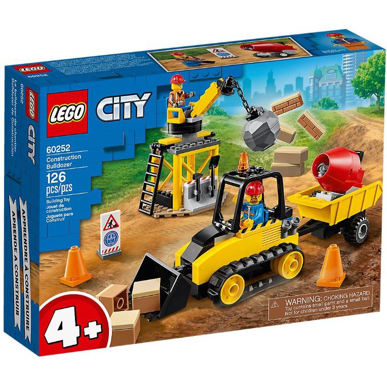 ［想樂］全新 樂高 Lego 60252 City 城市 工程推土機