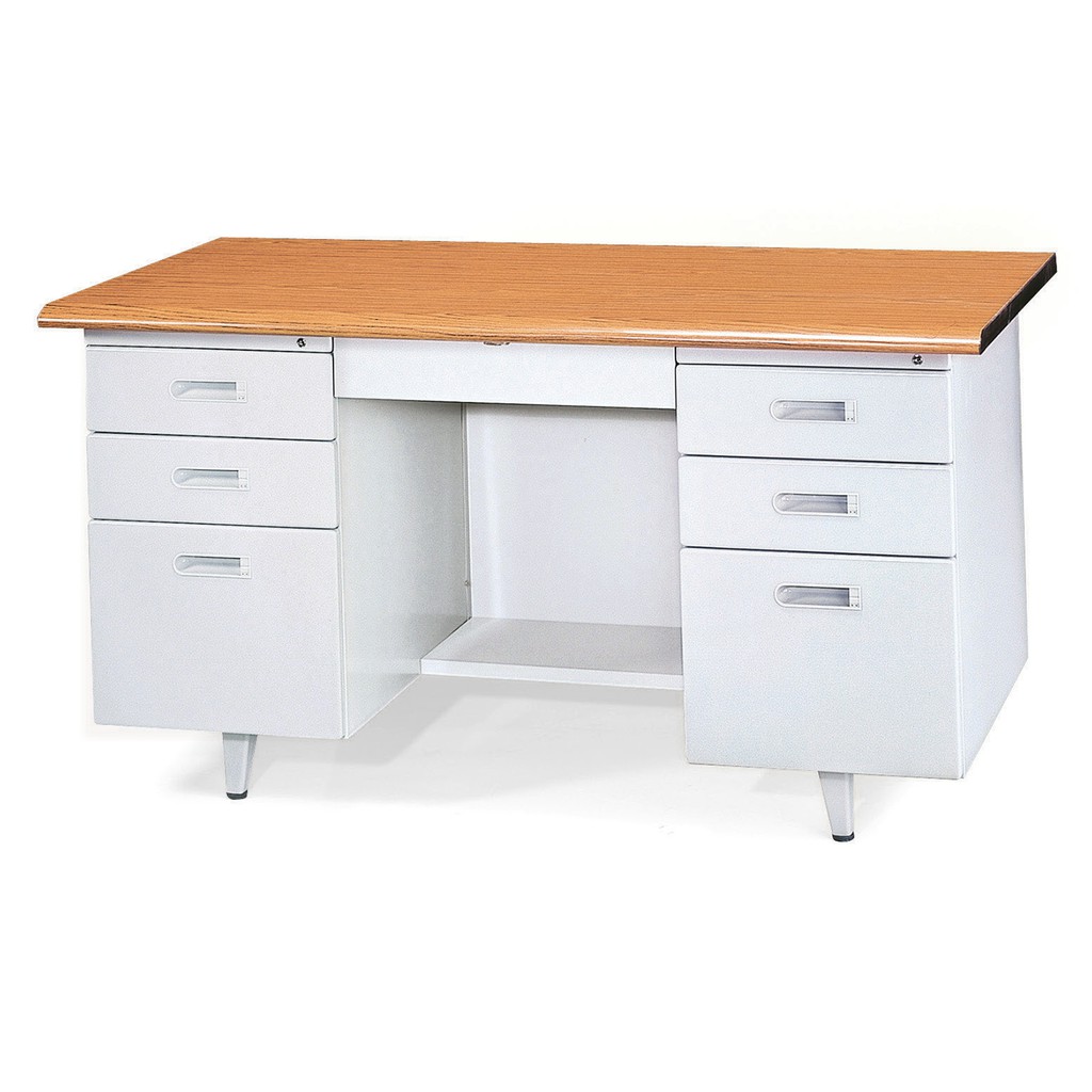 【DL OA】辦公桌W140*D70cm、主管桌、工作桌、電腦桌(木紋色)(台中市區免運費)