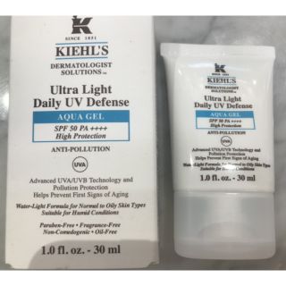 專櫃正品 Kiehl's 契爾氏 集高效清爽零油光UV水凝露spf50 pa++++ 30ml 現貨超低價