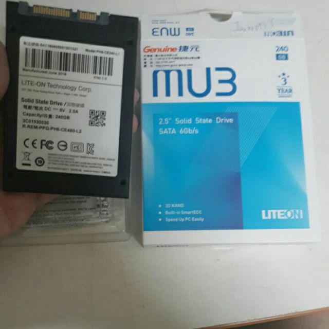 Liteon MU3 PH6 CE240 240G SSD全新未使用