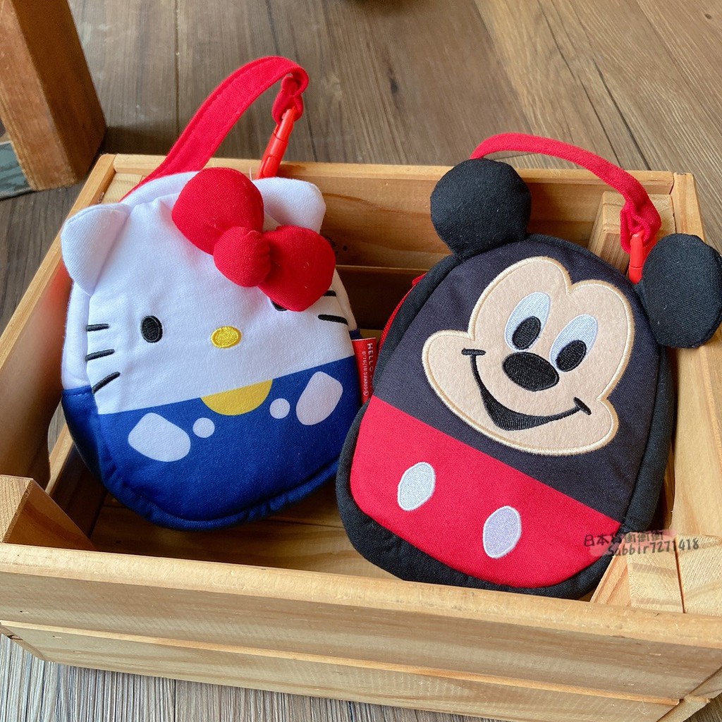 日本全新正版 造型便當袋 保溫 保冷 扣式 手提袋 kitty 凱蒂貓 米奇 維尼 保溫袋 保冷袋 便當袋 野餐袋