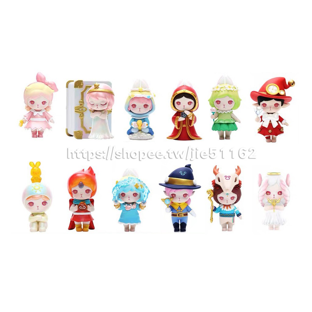 整盒販售現貨bunny魔法系列兔子魔法假日魔法世界popmart 魔盒魔法鎮夏日假期天使兔子盒玩公仔 蝦皮購物