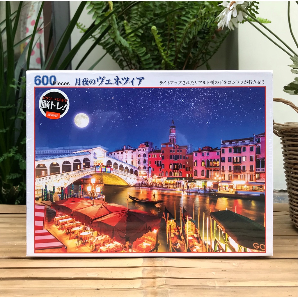 威尼斯的 600 片拼圖“威尼斯月光之夜”,比佛利