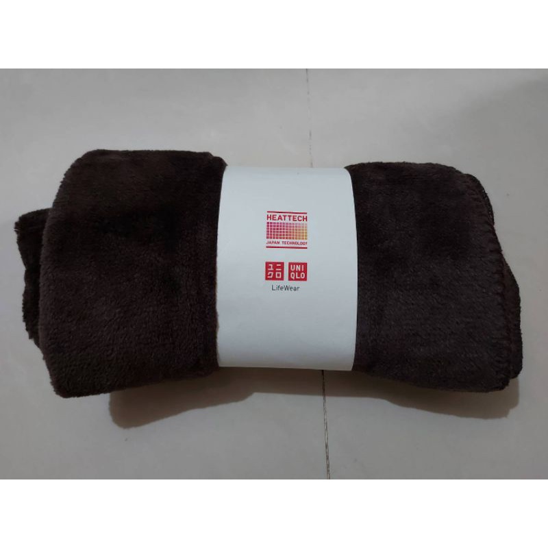 《出清》UNIQLO毯子 小毯子 刷毛毯 黑色