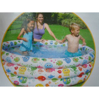 原廠 INTEX 56440彩色魚充氣遊戲水池 玩水池 幼兒游泳池 遊戲球池 遊樂園 海洋球池(免費檢修 瑕疵換新品)