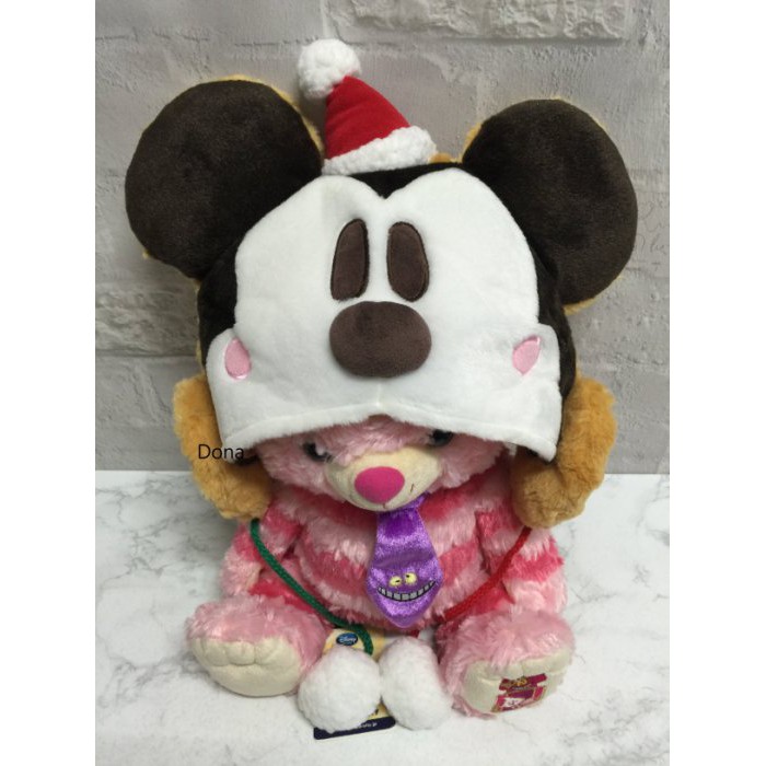 🌸Dona代購🌸現貨 日本迪士尼樂園限定 聖誕節 米老鼠 米奇薑餅人立體造型 毛絨絨帽子/頭套 B08