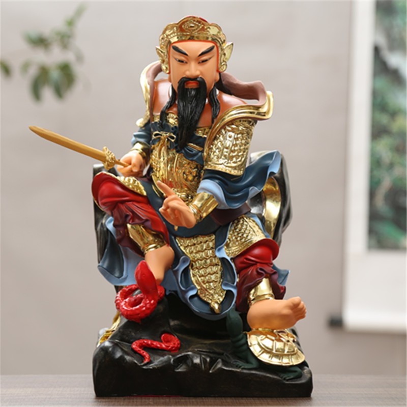 玄天上帝神像16寸40cm真武大帝蕩魔天尊玄天上帝家居擺件樹脂佛像 蝦皮購物