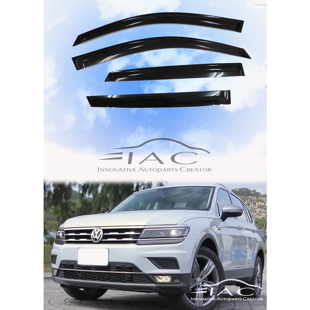 VW Tiguan Allspace 2016- 高級鍍鉻晴雨窗 【IAC車業】