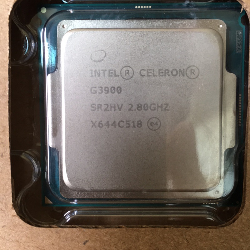 Intel G3900&amp;原廠風扇 2.8G SR2HV 支援1151主機板