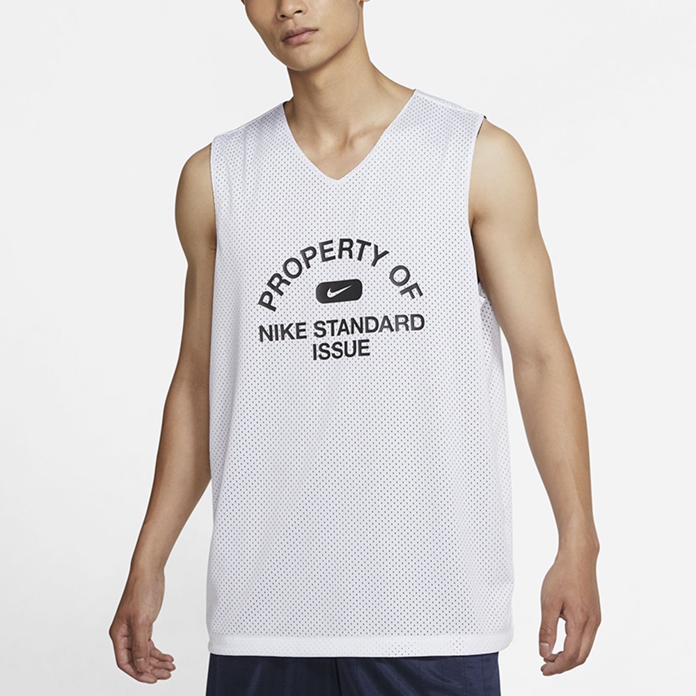 NIKE 耐吉2108男款籃球背心雙面 AS M NK STANDARD ISSUE MESH白藍DA3029101