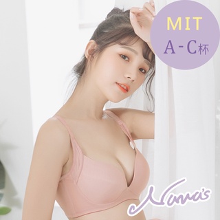 【露娜斯nunas】活力素採。吸濕排汗涼感無痕高脅邊 a-c杯 機能內衣 u303 臺灣製 裸粉