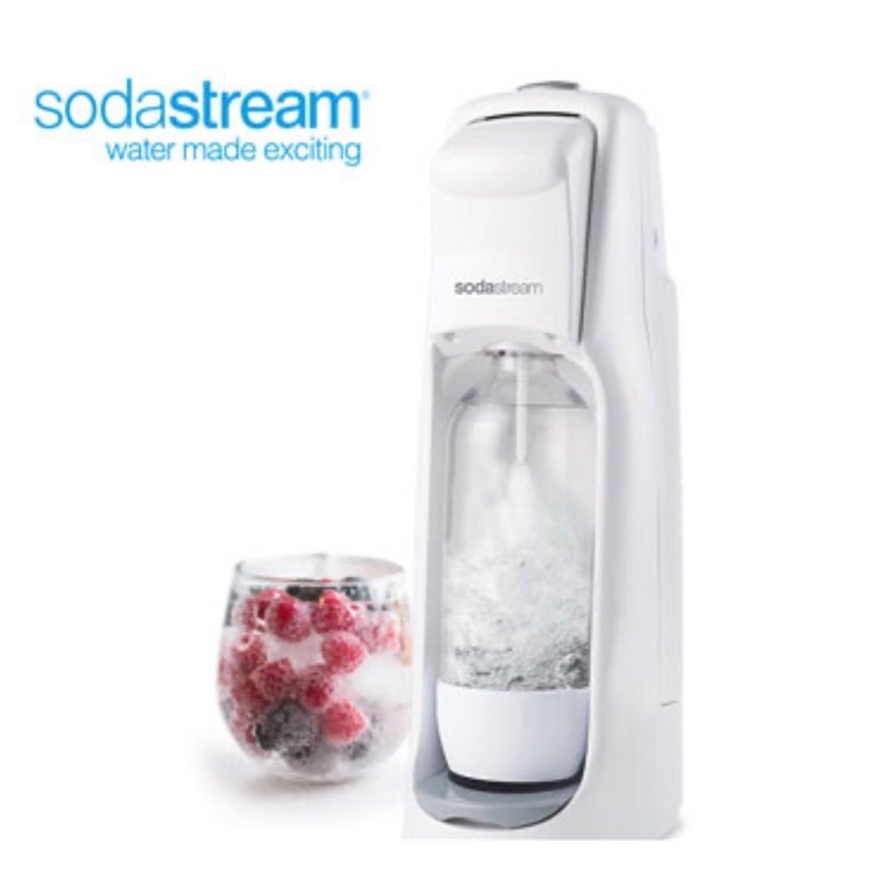 sodastream JET氣泡水機(白)含鋼瓶+寶特瓶