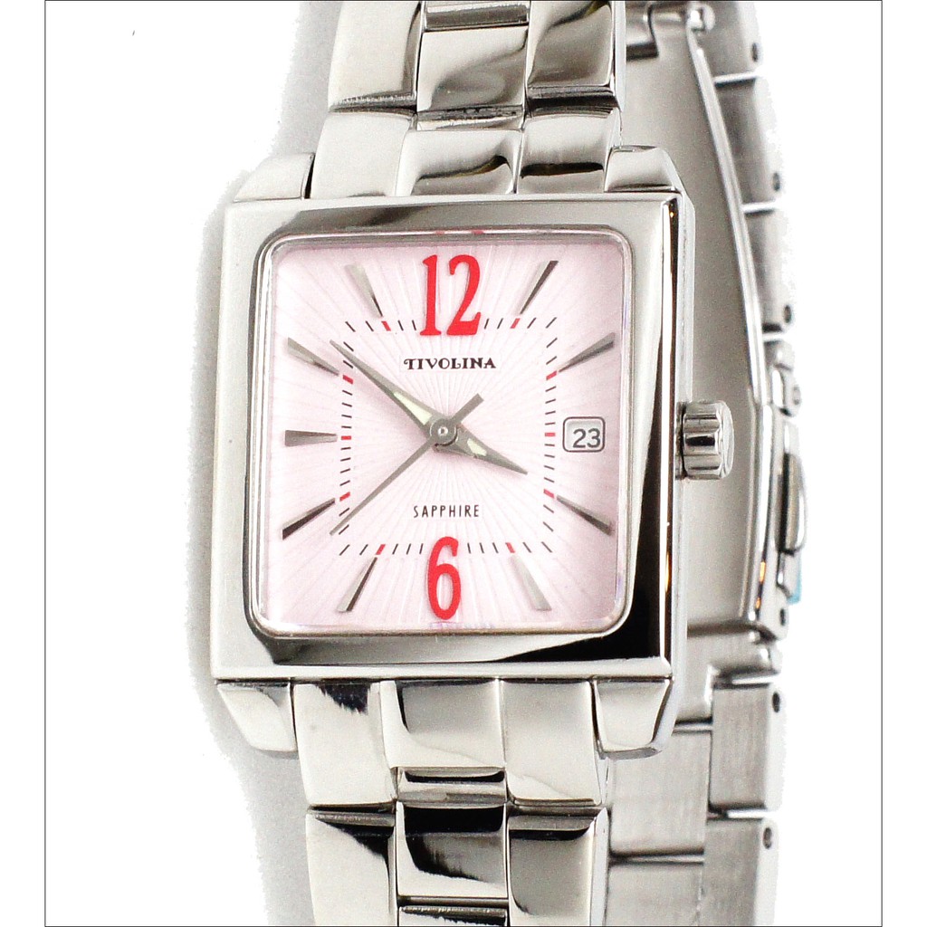 日本TIVOLINA方形手錶【 長億鐘錶 】藍寶石玻璃 日期 公司貨 一年保固 實體店面售服