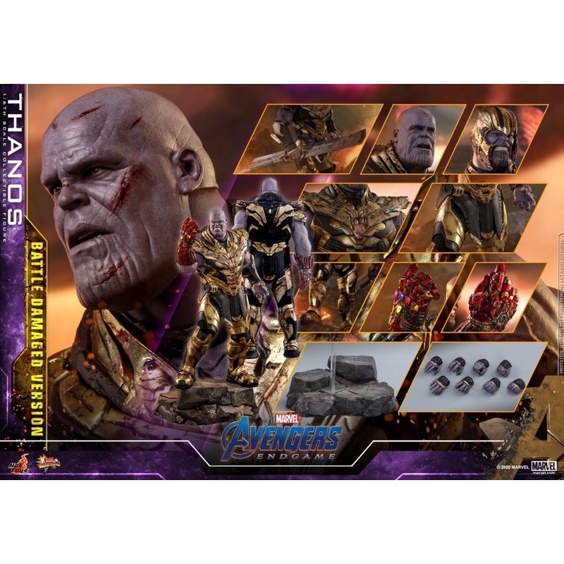 全新現貨！！Hot Toys – MMS564 –《復仇者聯盟：終局之戰》薩諾斯(戰損版) Thanos 野獸國