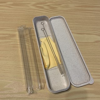 全新 環保吸管組 附刷子 玻璃