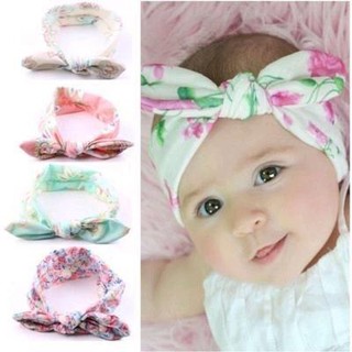 現貨 髮帶 嬰兒 印花兔耳朵 兒童 幼兒頭帶 造型飾品 頭飾