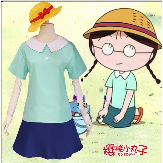 櫻桃小丸子同款衣服小玉cosplay服裝日本動漫成人學生日常套裝 蝦皮購物