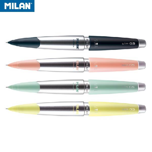 MILAN CAPSULE SILVER自動鉛筆_0.5mm_四色可選