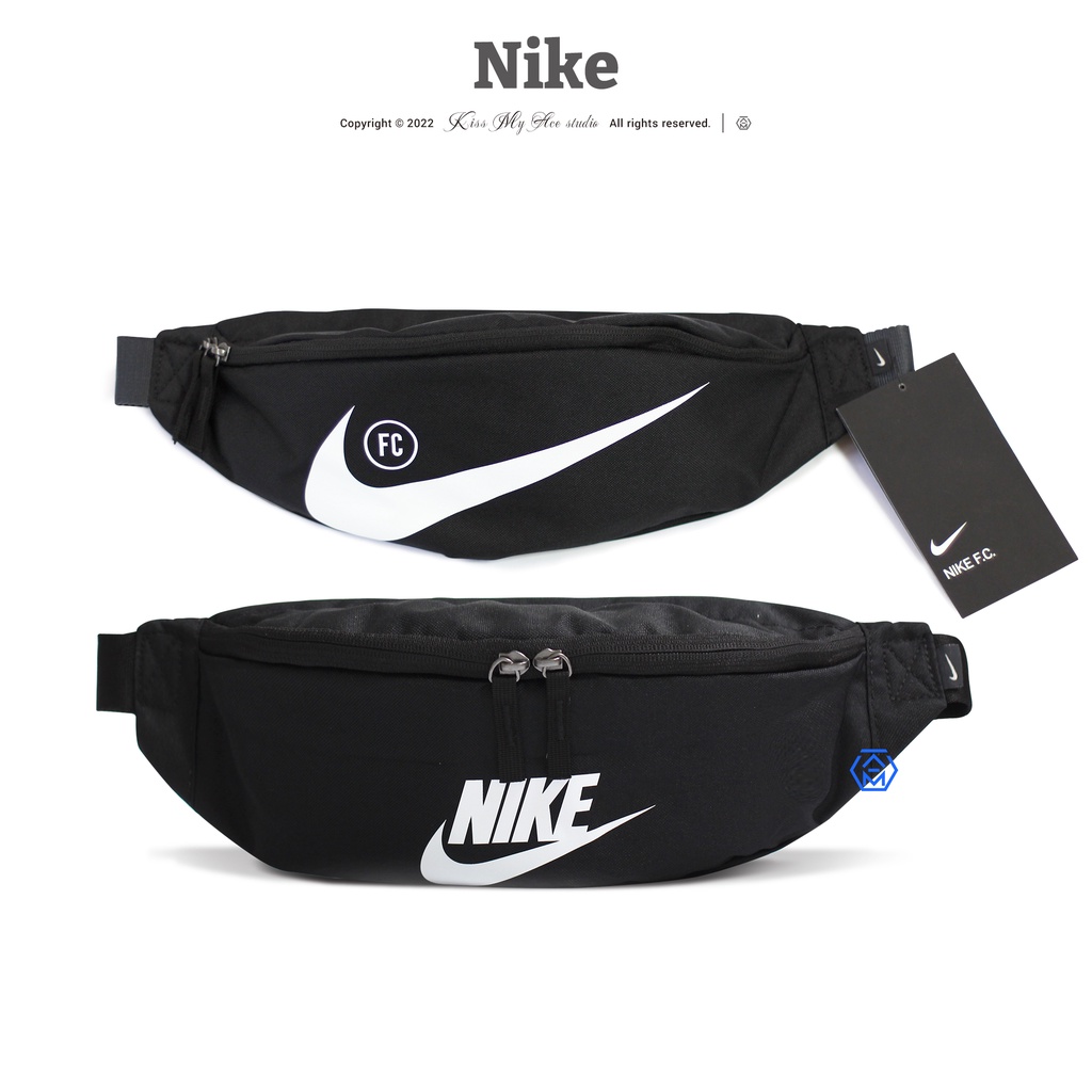 Nike F C Hip Pack 足球黑白大勾logo 腰包小包斜背包側背包海外限定現貨 蝦皮購物