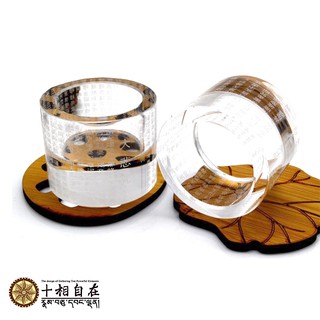 【臺灣現貨 隔日到貨】酥油粒專用燭臺 水晶燈 大悲咒 心經 供佛 佛教 蠟燭臺 擺件 佛具用品 酥油燈座 玻璃罐 長明燈