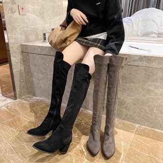 過膝長靴 レディース スエード ブラックa4rf cyberprint.co.jp