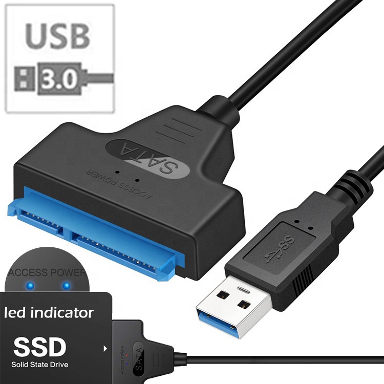 Usb 到 SATA 電纜 5Gbps 2.5 英寸 c 型到 SATA 適配器,用於硬盤 SSD HDD 筆記本電腦