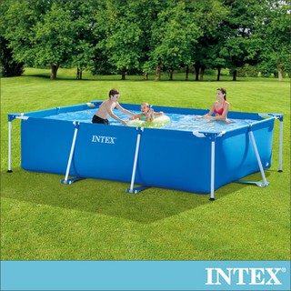INTEX 簡易裝長方型框架游泳池 (300x200x75cm)免充氣泳池(3834L)6歲+ (28272NP)