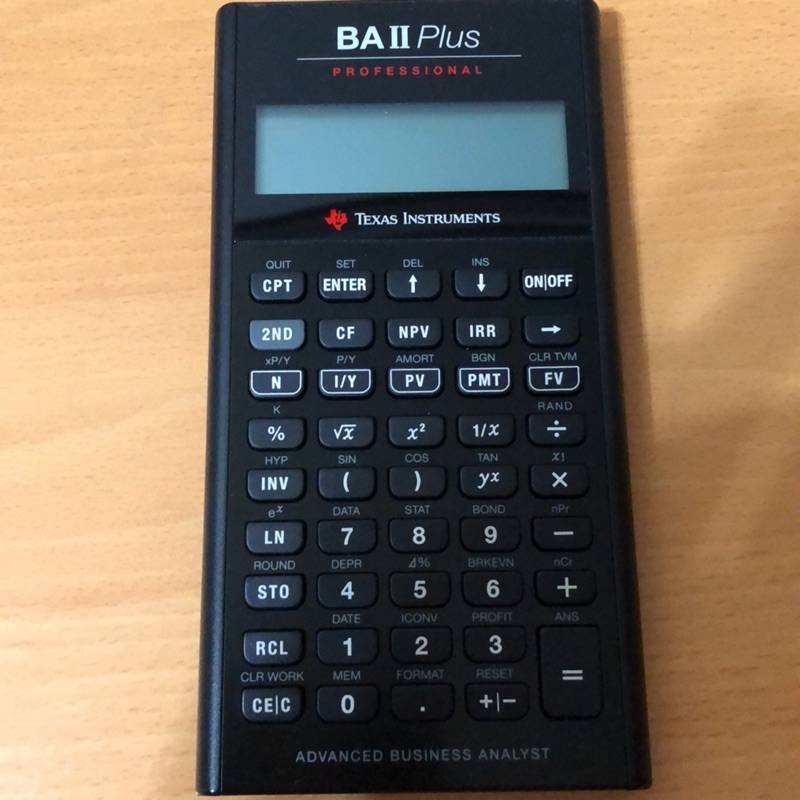 二手 財務計算機 BA II Plus professional