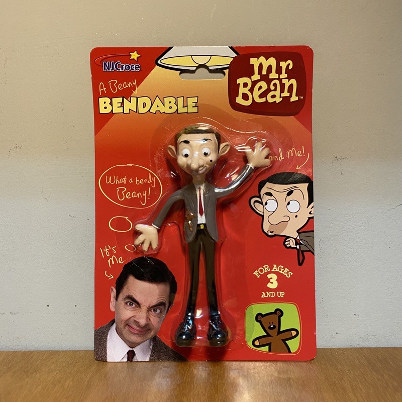 豆豆先生 可彎曲玩具公仔 吊卡 Mr. Bean Bendable Figure NJCroce