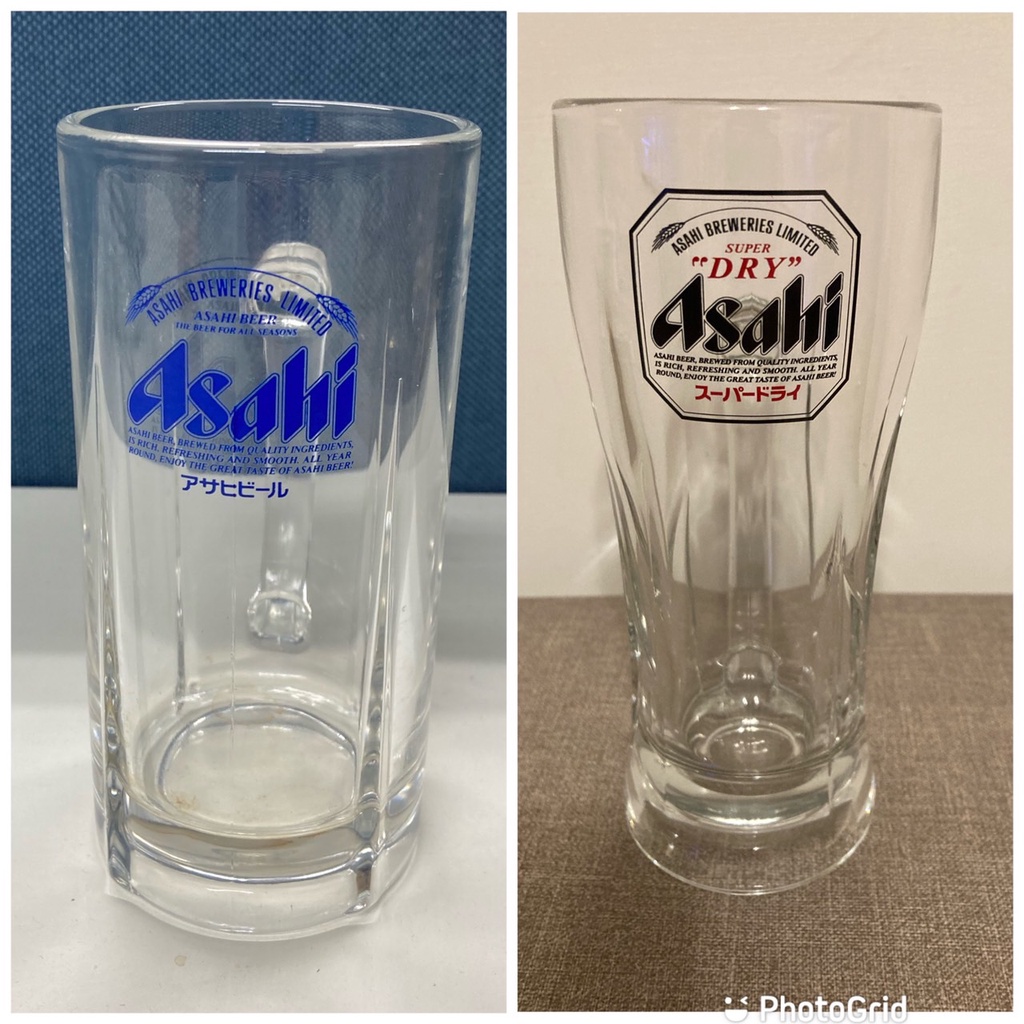 現貨🔥 日本 進口 朝日 Asahi 限定 藍版 啤酒杯 台啤 握把