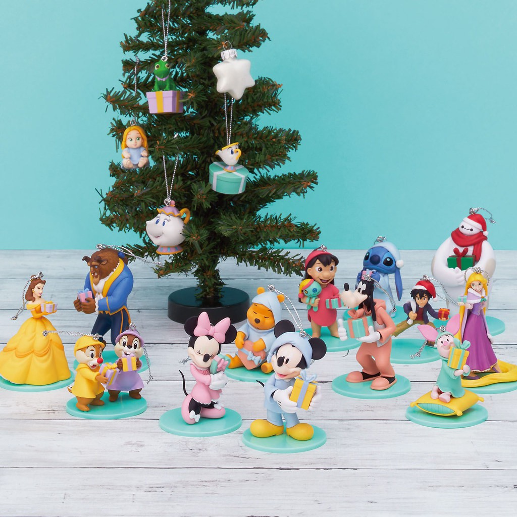 日本現貨 正版 迪士尼 期間限定 一番賞 快樂賞 聖誕 吊飾 奇奇蒂蒂 米奇 米妮 美女與野獸 長髮公主