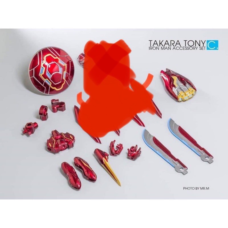 Takara Tony set C 鋼鐵人 Mk50 配件（取走這三樣）如圖