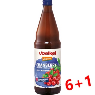 Voelkel 維可 蔓越莓汁 750ml/瓶(大瓶)(買6送1)效期2027.12.08(一單限2組)