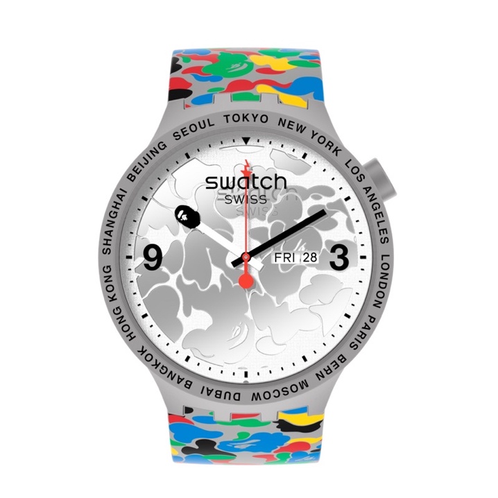 現貨台灣公司貨 SWATCH X BAPE TOKYO 灰色