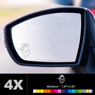 (4Pcs) Saab SCANIA 後視鏡蝕刻玻璃汽車乙烯基貼花貼紙蝕刻