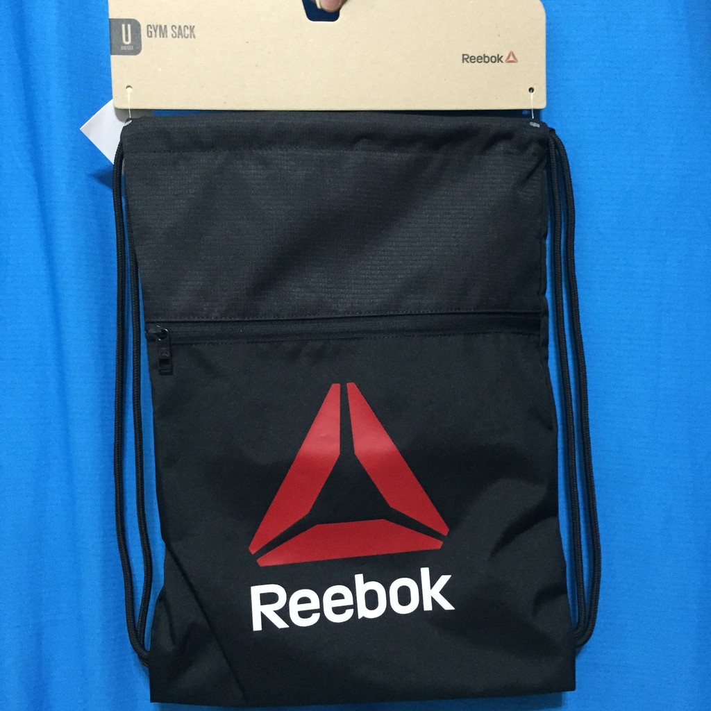 [East/東]  Reebok Drawstring Backpack 黑 束口 束口袋 AO0397