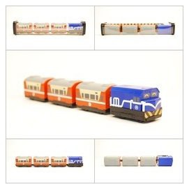 【業】鐵支路新品  QV008T1 R100(藍)莒光號小列車