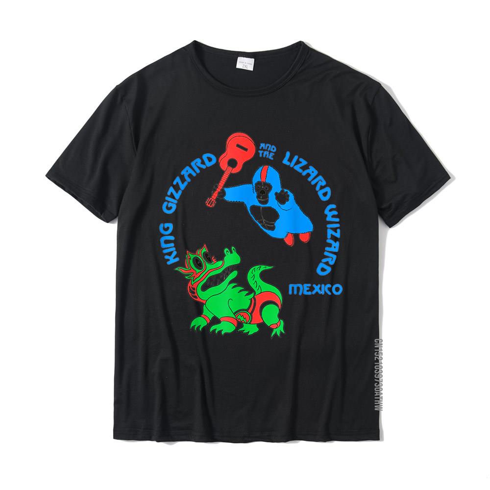 國王搞笑暴雪蜥蜴禮物巫師 T 恤搞笑普通上衣和 T 恤男士棉質 T 恤搞笑