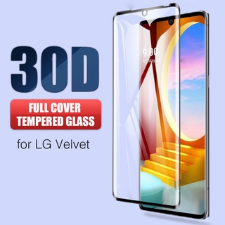 適用LG Velvet曲面3D熱彎全屏鋼化膜 LG曲面3D鋼化玻璃保護膜