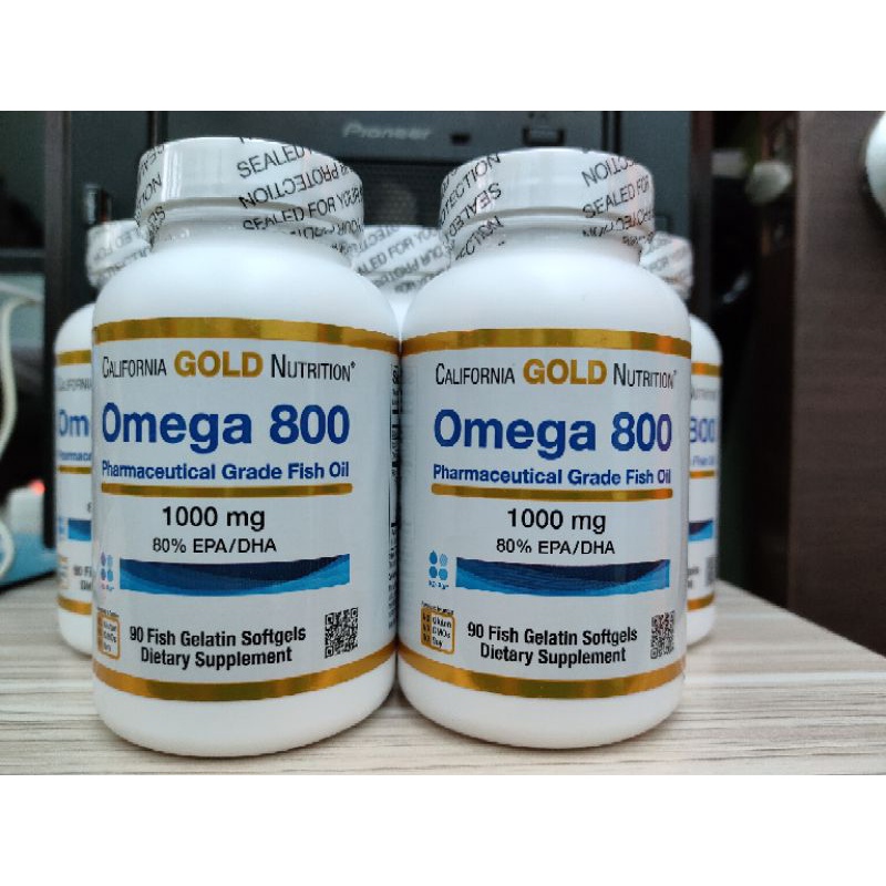 California Gold Nutrition 歐米伽 800 魚油  90粒一可刷卡