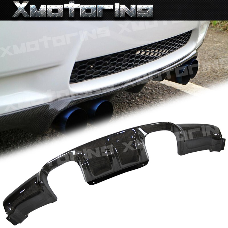 XM碳纖維精品 08-13 BMW E93 E92 M3後保專用 V款 碳纖維 Carbon 卡夢後中包 外銷商品