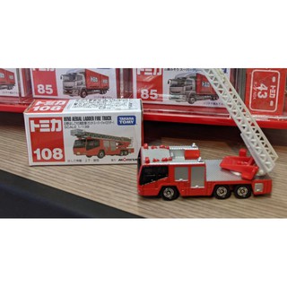 現貨 TOMICA 108 #108 日野雲梯車 雲梯可伸縮 梯臺可旋轉