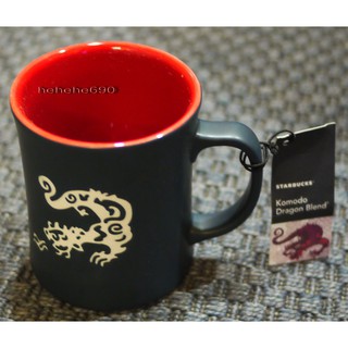 （限量）☆STARBUCKS☆星巴克 ☆神秘黑色貴氣絞龍蜥蜴馬克杯☆生日耶誕禮物交換禮物komodo dragon
